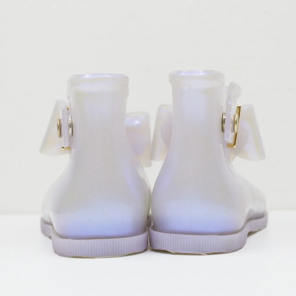 MINI MELISSA Sugar Rain Bow Jelly Boots Pearlescent Toddler Girls Sz 7